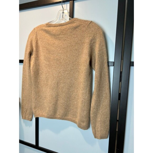 Charter Club Luxury Women's Cashmere Crew Neck Pullover Brown Sweater Sz small - Picture 3 of 7